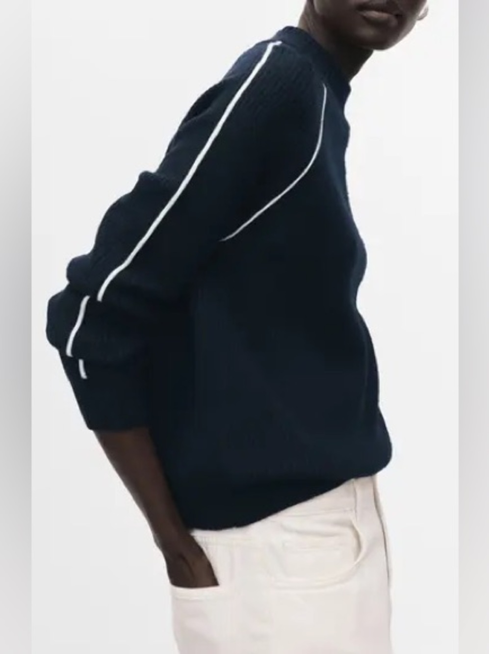 Mango Francus Sweater Ribbed Size Small